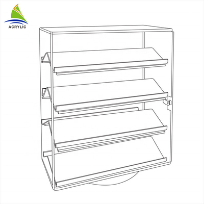 Kleinacryleinkommen-Boden-Plexiglas-Verkaufsmöbel-Kasten-Kristallpolnisch