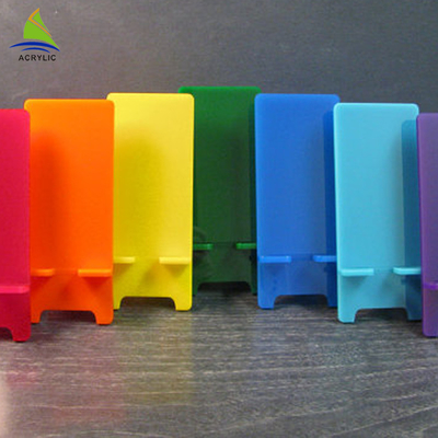 Buntes Acrylschaufenster-Plexiglas-Acrylhandy, der Halter zeigt