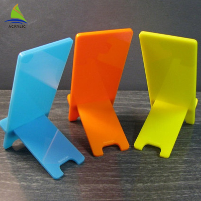Buntes Acrylschaufenster-Plexiglas-Acrylhandy, der Halter zeigt