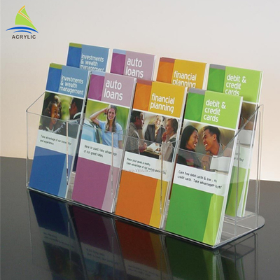 360 Grad Acrylpapierhalter des Anzeige Countertop-freien Raumes klar drehend