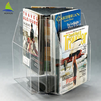 Mode-klarer Acrylbroschüren-Halter A4 A5 Countertop-Informationsbroschüre-Halter