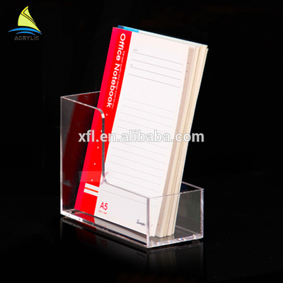 klare Acrylbroschüren-Halter-Broschüre steckt Zeitschriften-und Buch-Regale ein