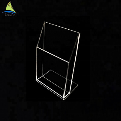 Kundengebundener Acrylliteratur-Halter-umweltfreundlicher Acrylkarten-Stand