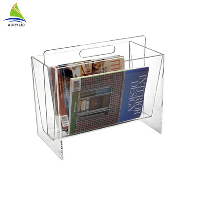 Handelsacrylbroschüren-Halter-Tischplattenzeitschriftenständer für Lagerung