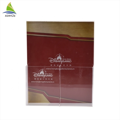 Moderner Acrylbroschüren-Halter, Acrylbroschüren-Halter für Büro CCC-Bescheinigung