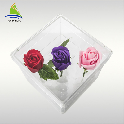 Hochzeit frische Luxus16 durchlöchern Acrylkasten für die 16 Rosen-glatte Laminierung