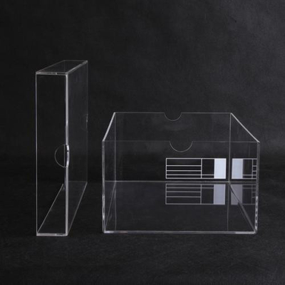 Fertigen Sie kleines Dia-Acrylschaukarton-Quadrat geformtes umweltfreundliches besonders an