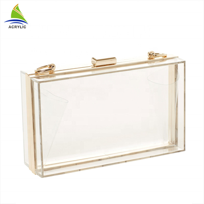 Modische klare Mode-kundenspezifische Acrylabend-Handtaschen für Frauen/Mädchen
