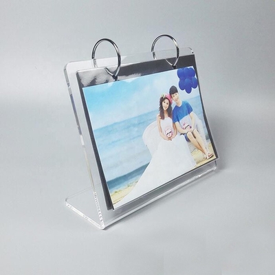 L formen kundenspezifische klare Acrylfoto-Rahmen-/Familien-Bilderrahmen