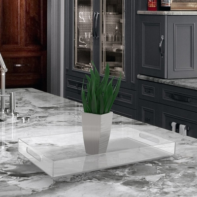 Hohe transparente Acrylnahrungsmittelumhüllungs-Behälter mit Griff SGS-ISO