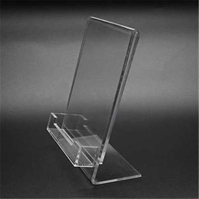 5&quot; X 7&quot; Lucite-Plexiglas-Acryl schräg gelegener Einsatz-Zeichen-Halter mit Visitenkarte-Tasche