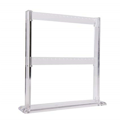 Klare Reihen-Schmuck-Organisator-Halter-Ohrring-Ausstellungsstände des Acryl-3