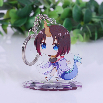 Kundenspezifische Acryl- Countertop-Einkommen-Stehplatzinhaber Anime-Zahl Druck- Acryl-Keychain