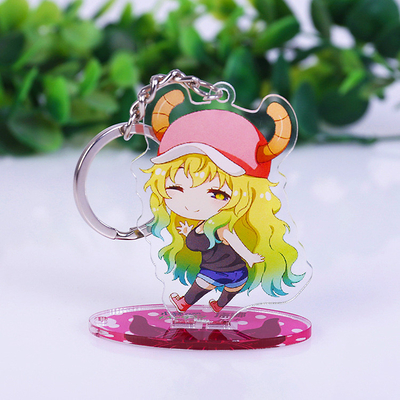 Kundenspezifische Acryl- Countertop-Einkommen-Stehplatzinhaber Anime-Zahl Druck- Acryl-Keychain