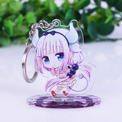 Kundenspezifische Acryl- Countertop-Einkommen-Stehplatzinhaber Anime-Zahl Druck- Acryl-Keychain