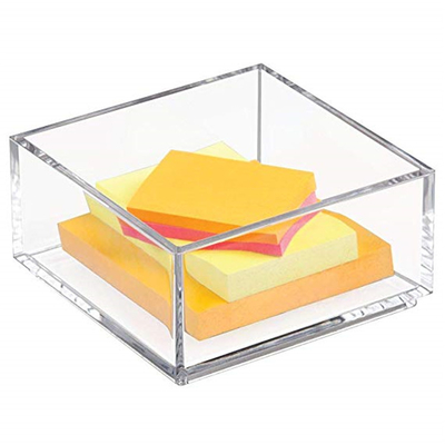 Kundengebundene klare Acrylbroschüren-Halter des Lucite-4x6/Papier-klebriger Notizblock-Halter
