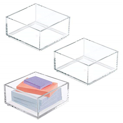 Kundengebundene klare Acrylbroschüren-Halter des Lucite-4x6/Papier-klebriger Notizblock-Halter
