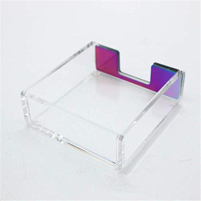 Kundengebundene klare Acrylbroschüren-Halter des Lucite-4x6/Papier-klebriger Notizblock-Halter