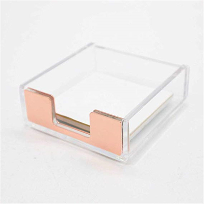 Kundengebundene klare Acrylbroschüren-Halter des Lucite-4x6/Papier-klebriger Notizblock-Halter