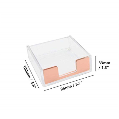 Kundengebundene klare Acrylbroschüren-Halter des Lucite-4x6/Papier-klebriger Notizblock-Halter