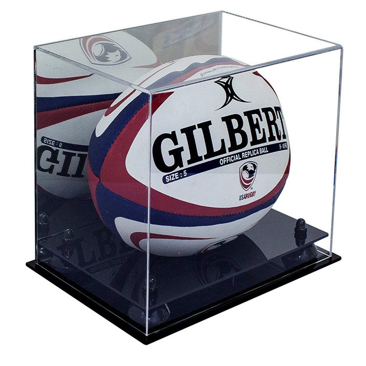 RUGBY-Einkommen des klaren Acryleinkommen-Kasten-Sport-Produkt-Geschäfts-Tischplatten-freien Raumes Acryl